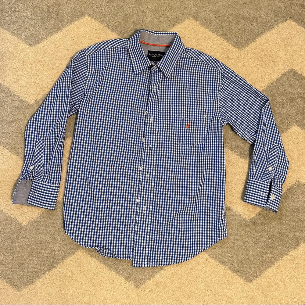Nautica Boys Button Down Shirt - Small 8